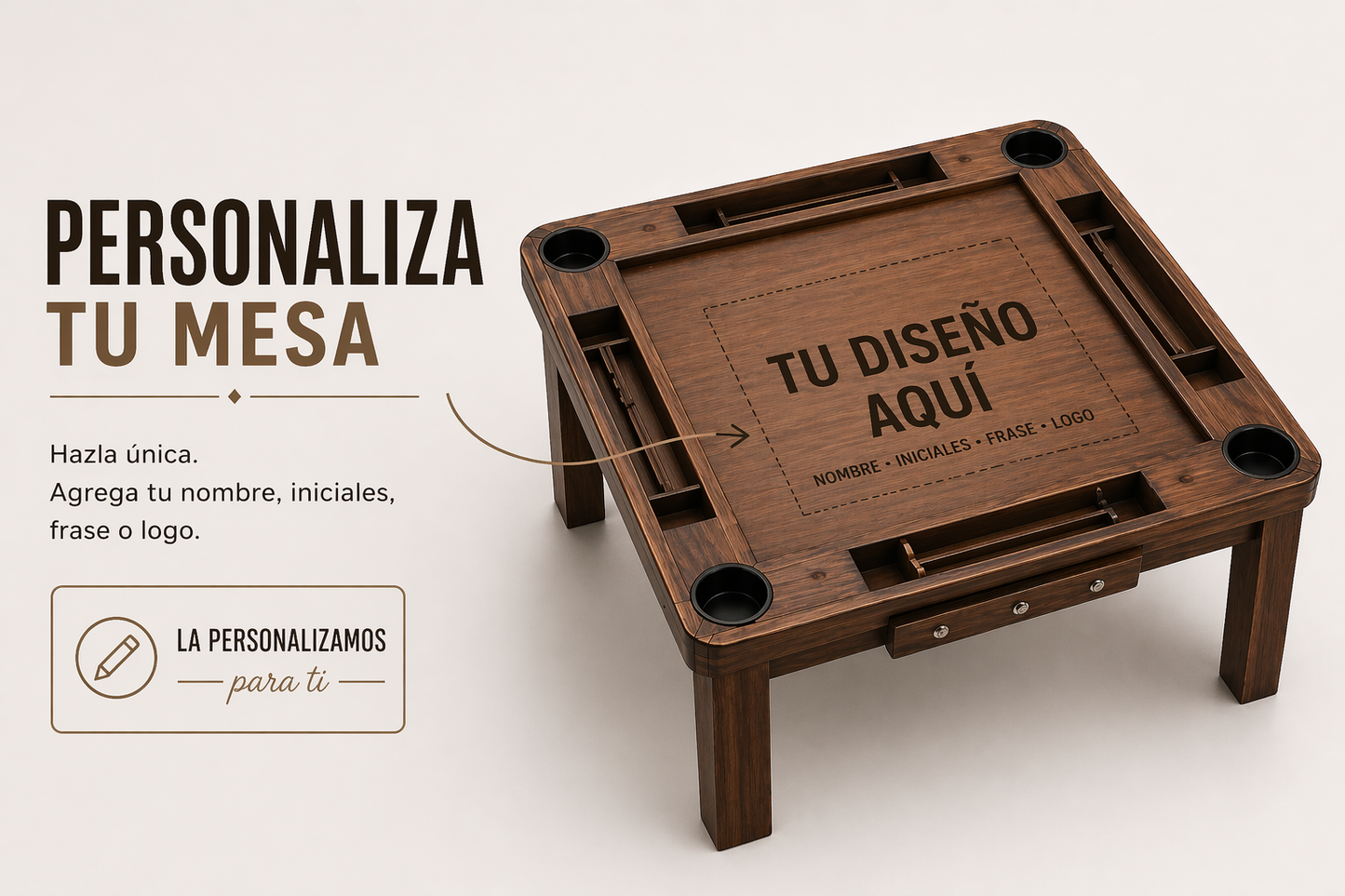 Mesa Domino Personalizable